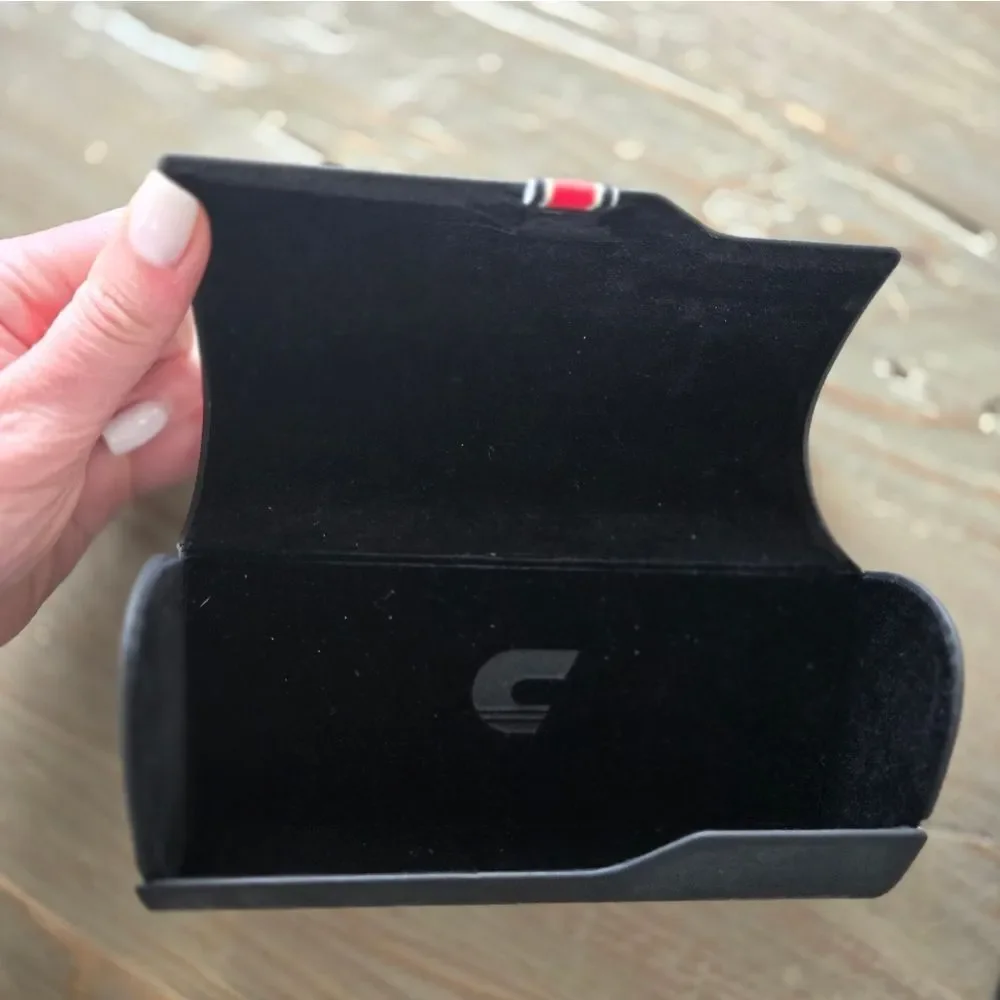 CARRERA Unisex Flexible hard shell logo Eyewear case black for Sunglasses